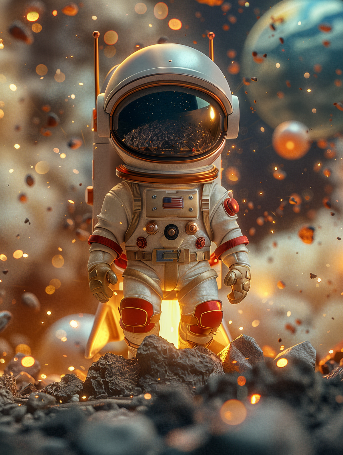 Intrepid Explorer - Astronaut on an Alien World
