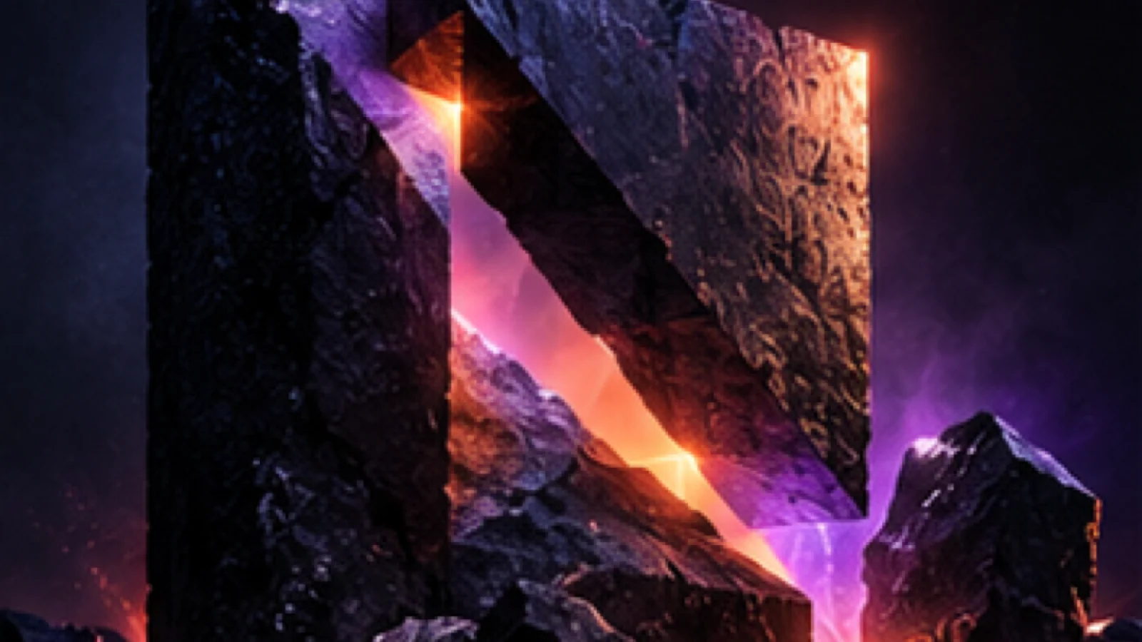 Abstract monolithisch merkobject