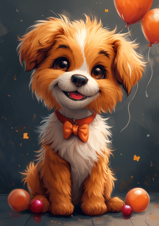Birthday Joy: Smiling Dog Card