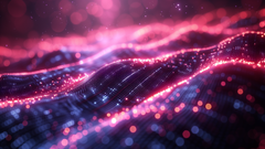 Vibrant Abstract: Blue & Purple Energy Flow