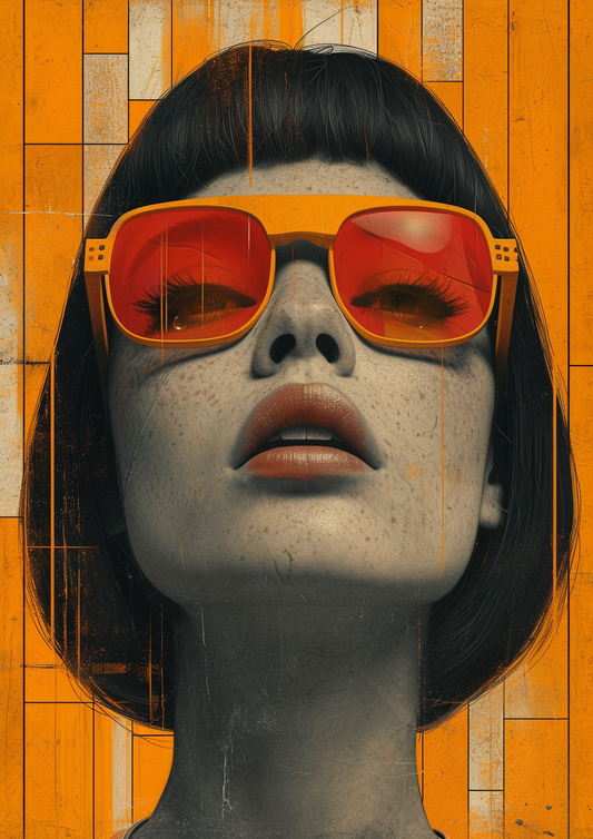 Retro Futurism: Orange Hues in Pop Art
