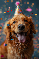 Golden Retriever Party: A Cheerful Celebration