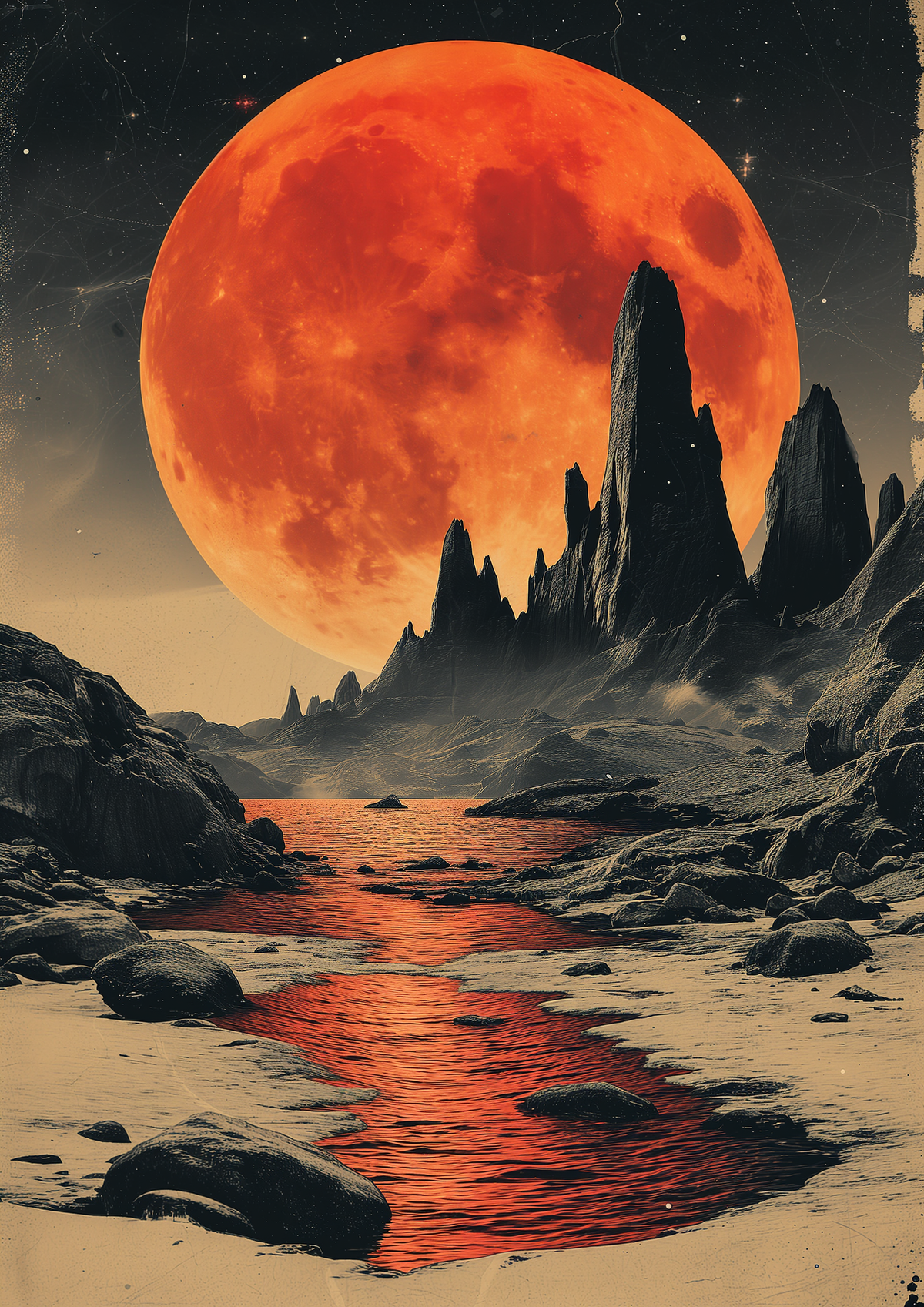 Lunar Solitude: Monumental Harmony