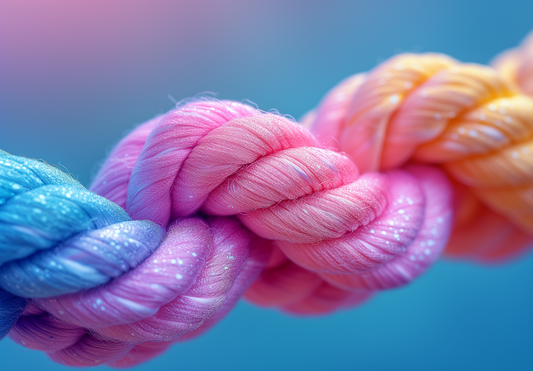 Candy Twist - Vibrant Rubber Rope Art Jewelry